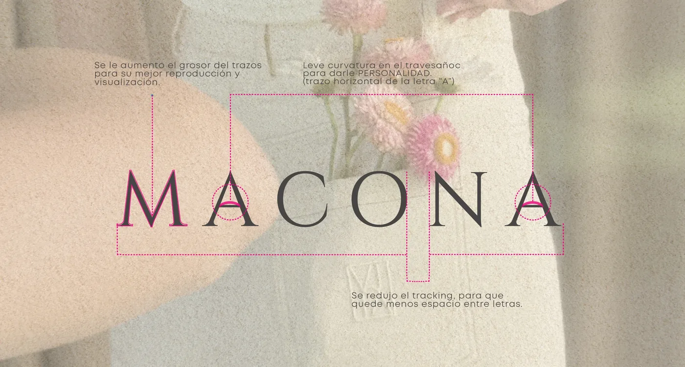 Cámara — identidad visual Macona marca expresión creativa — diseño Ana Clara Toscani Boccardo