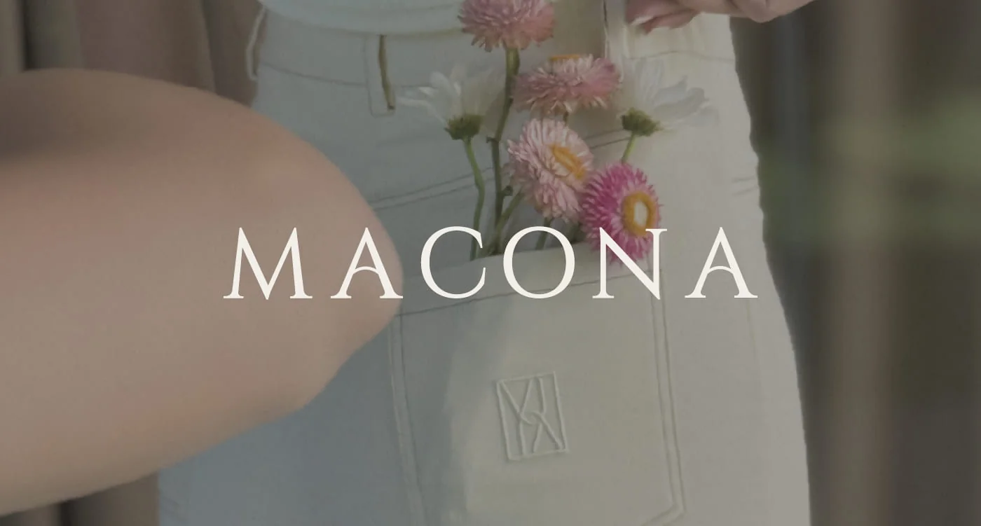 Cámara — portada rebranding para Macona marca cordobesa — diseño Ana Clara Toscani Boccardo