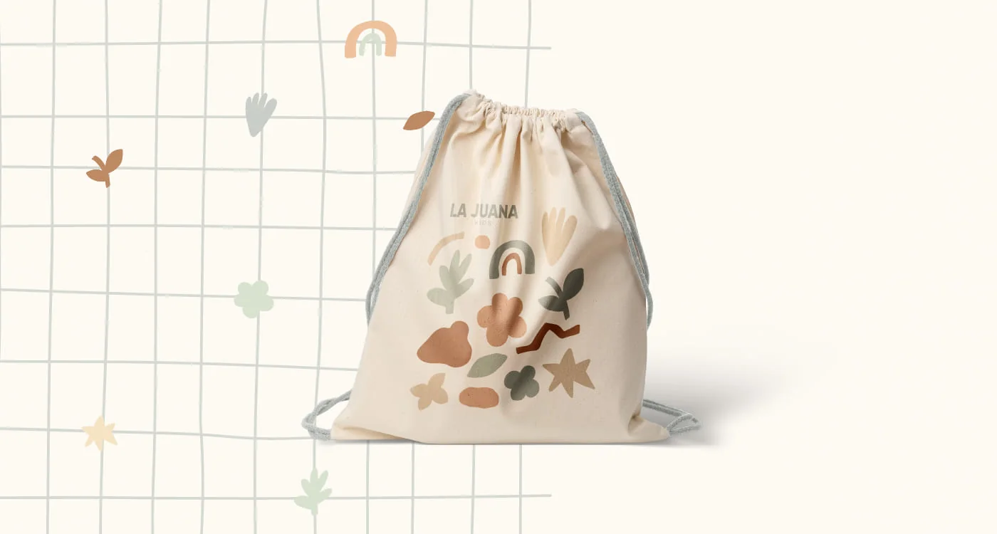 La Juana Kids — packaging identidad visual infantil — diseño Ana Clara Toscani Boccardo