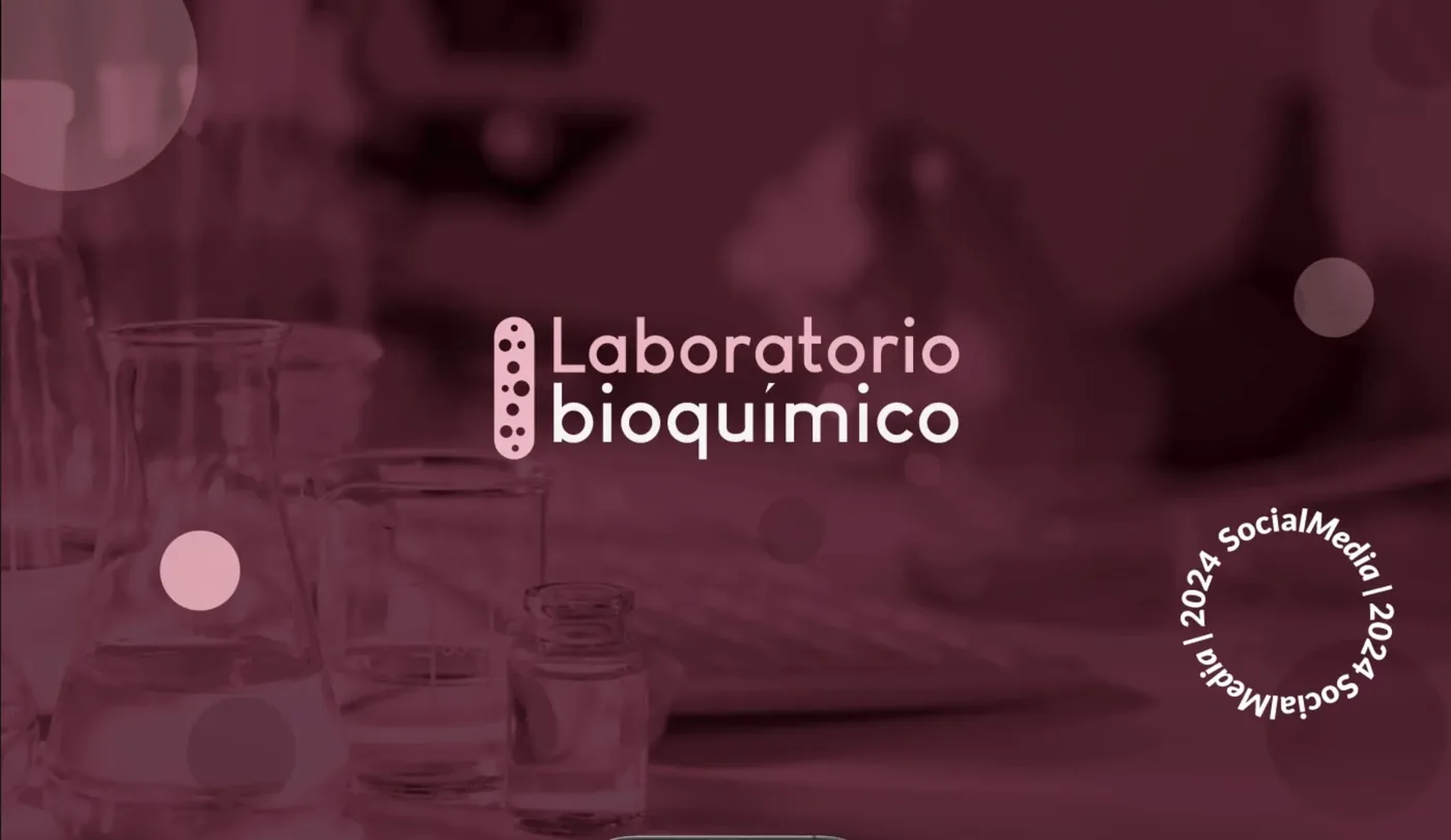 Laboratorio — portada Social Media Design para laboratorio bioquímico — diseño Ana Clara Toscani Boccardo