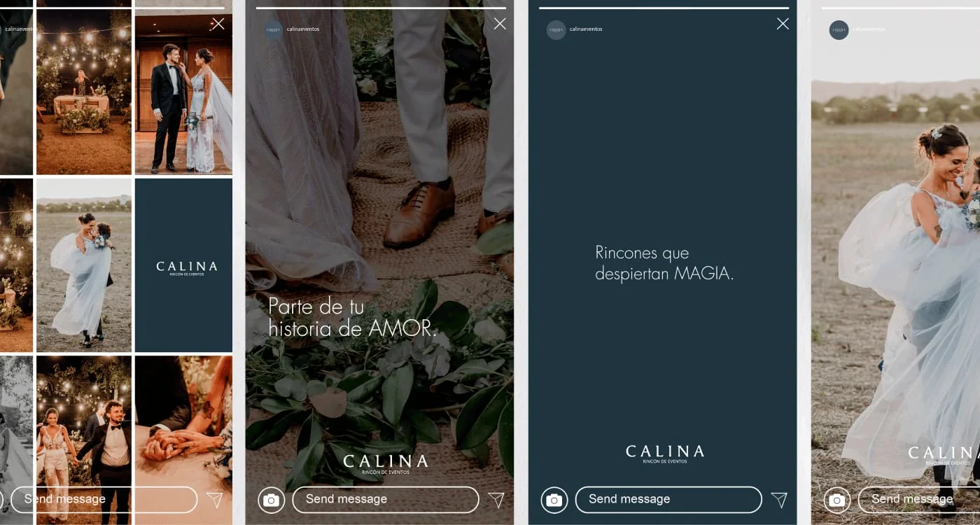 Nocturna — identidad visual redes sociales salón de eventos — diseño Ana Clara Toscani Boccardo
