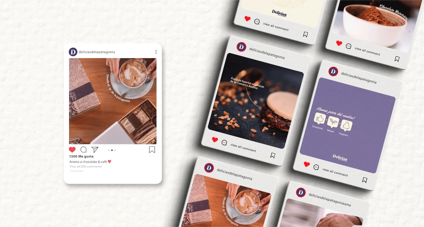 Savia — pieza Social Media chocolatería naturista — diseño Ana Clara Toscani Boccardo